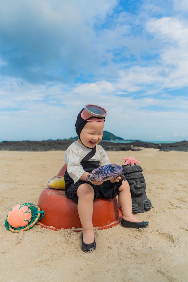 제주도 아기 해녀 사진 후기｜누보스튜디오 금능해수욕장 촬영