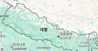 네팔 지도보기 위치 고화질 사이트