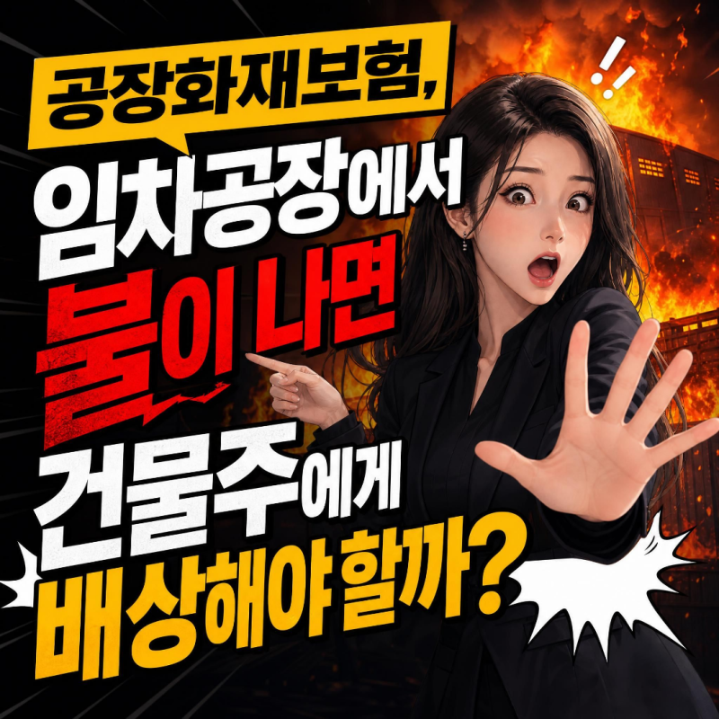 공장화재보험, 임차공장에서 불이 나면 건물주에게 배상해야 할까?