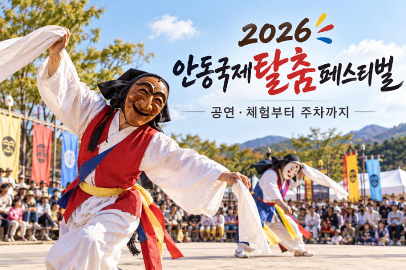 2026 안동탈춤축제｜언제 갈까? 공연·체험부터 주차·교통까지