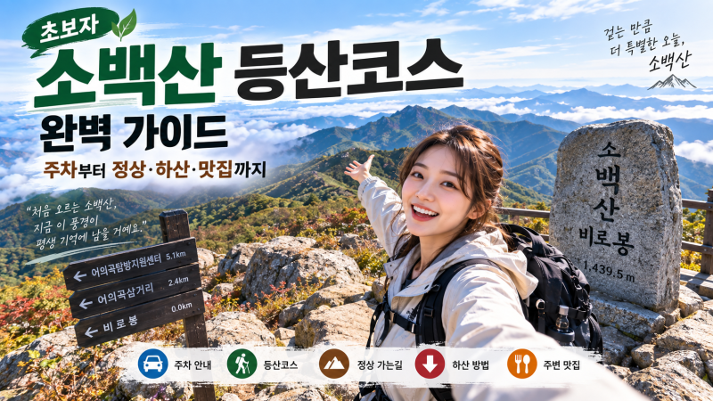 초보자 소백산 등산코스 완벽 가이드｜주차부터 정상·하산·맛집까지