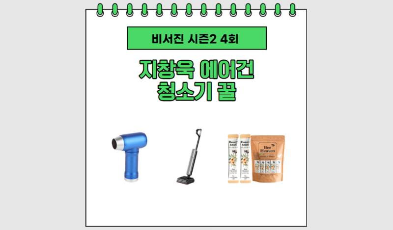 비서진 지창욱 에어건 손 선풍기 습식 건식 진공 청소기 김광규 선물 꿀 스틱