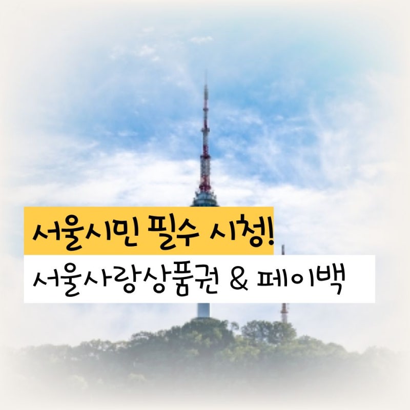 서울시민 필수 시청! 광역 서울사랑상품권 구매 시간 & 착한가격업소 페이백 총정리