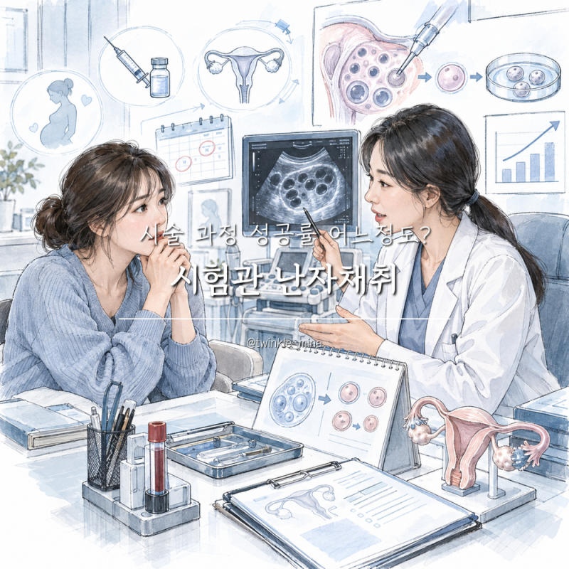 시험관 난자채취 시술 과정 성공률 어느정도?