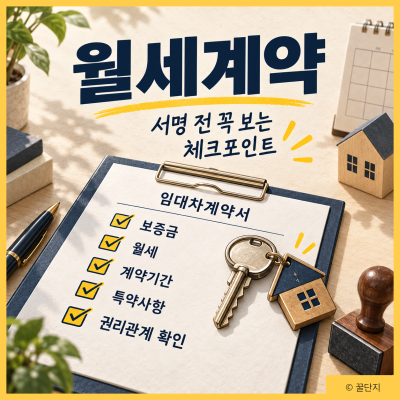 월세계약 전 꼭 확인! 임대차계약서·등기부등본·특약·전입신고·확정일자