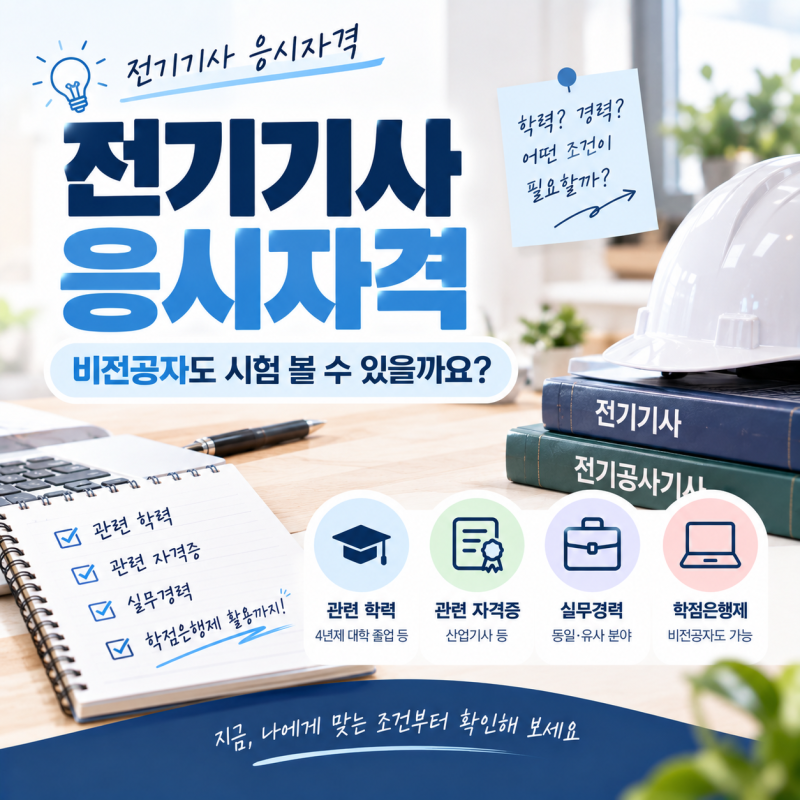 전기기사 응시자격, 비전공자도 시험 볼 수 있을까요?
