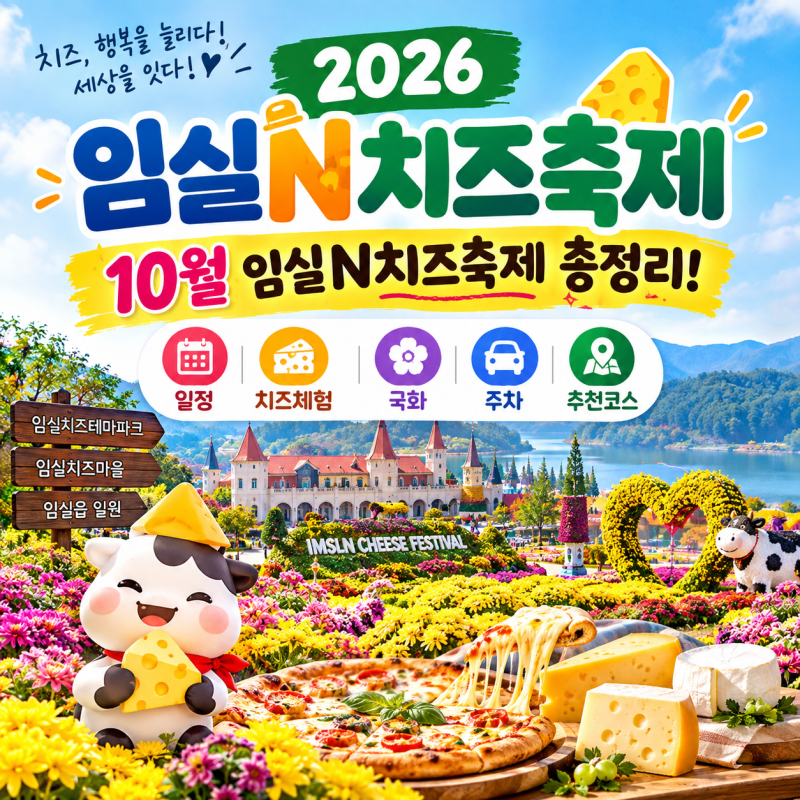 2026 임실N치즈축제 완벽 가이드! 일정·치즈체험·국화·주차·추천코스 총정리