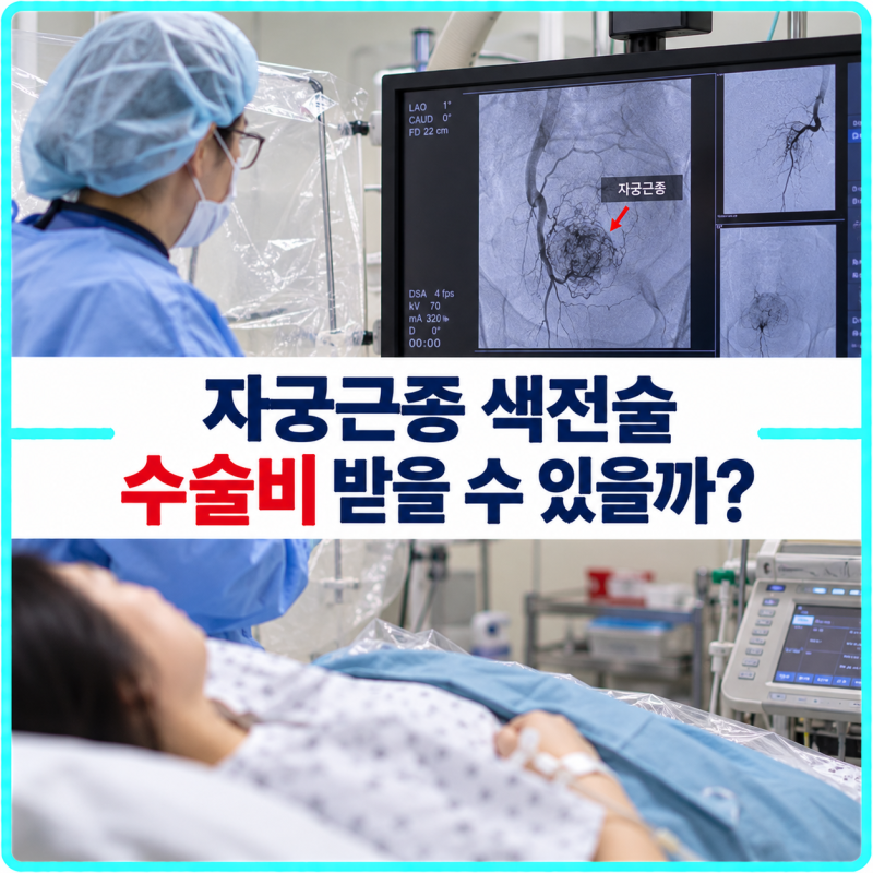 자궁근종 색전술, 배를 열지 않았는데 수술비 받을 수 있을까? 실손과 따로 봐야 하는 이유