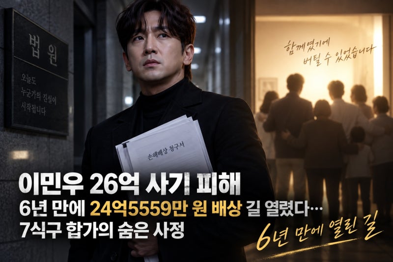 이민우 26억 사기 피해, 6년 만에 24억5559만 원 배상 길 열렸다…7식구 합가의 숨은 사정