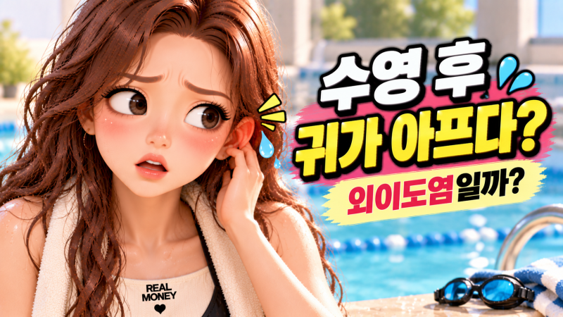 수영 후 귀가 아프다면? 그냥 물 들어간 줄 알았는데 ‘이 증상’ 확인하세요