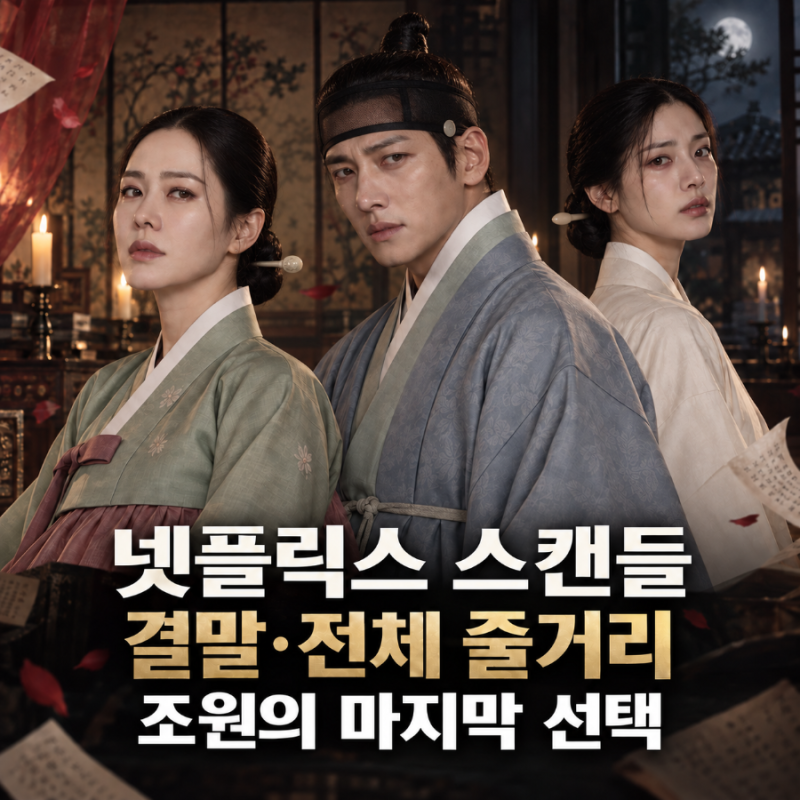 [드라마] 넷플릭스 스캔들 결말｜조원의 마지막 선택과 조씨부인·희연의 사랑 내기 (스포있....