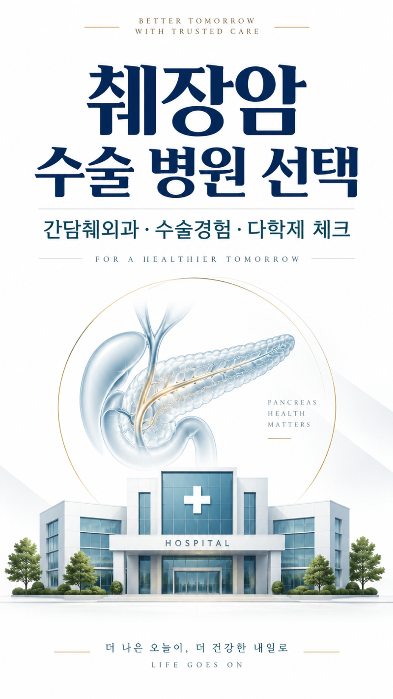 췌장암 수술 잘하는 병원 찾을 때 꼭 확인해야 할 기준