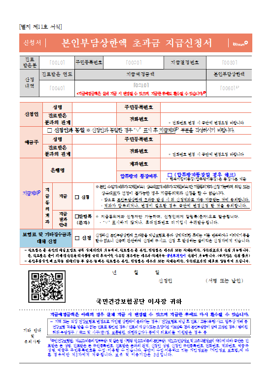 본인 부담 상한제 신청 방법