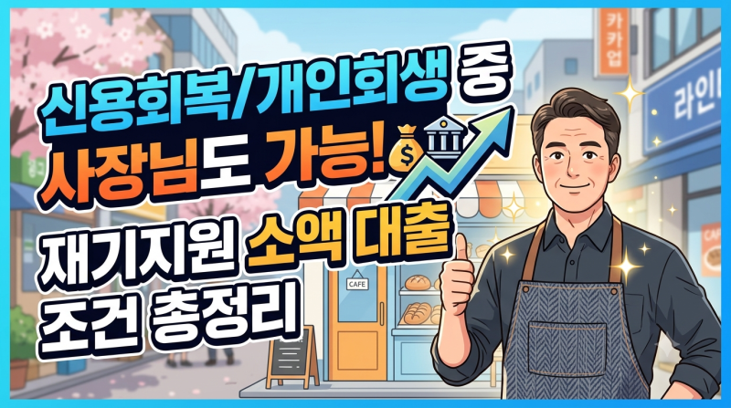 개인회생·신용회복 중 사업자 대출 가능한 곳? 성실상환자 정부지원 소액대출 조건 총정리