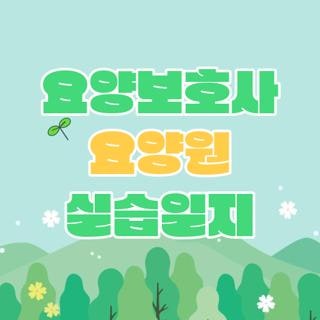 요양보호사 요양원 실습일지 양식 쓰기 방법 직접 해보니 (2026 최신)