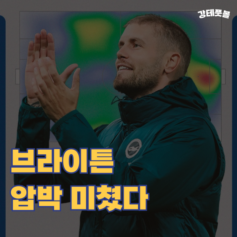 브라이튼, 압박 전술 화제거리? (휘르첼러 감독 잘하네)
