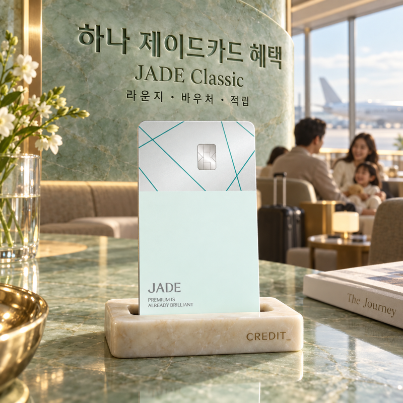 하나 제이드카드 혜택｜제이드 클래식 라운지 3인 이용 · 연회비 · 바우처 정리