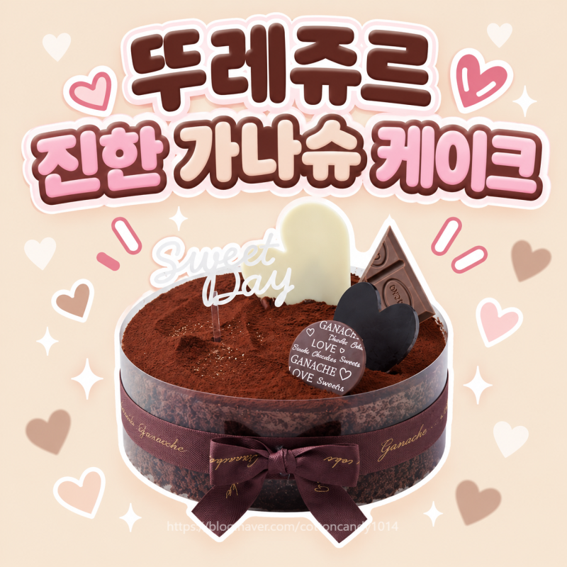 뚜레쥬르 진한 가나슈 케이크 초코폭탄이다!