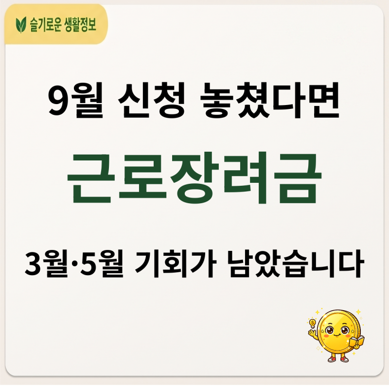 근로장려금 신청 시기를 놓친 가구, 정기신청 전에 준비할 서류와 순서