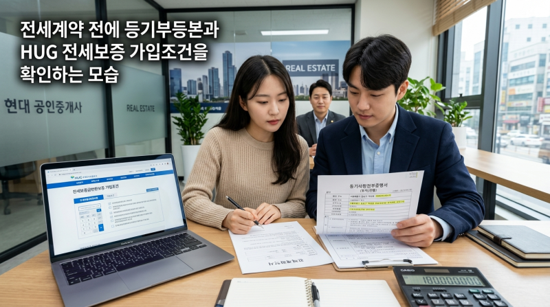 전세 계약 전 이 5개 안 보면 위험? 등기부등본·HUG 보증보험 체크리스트