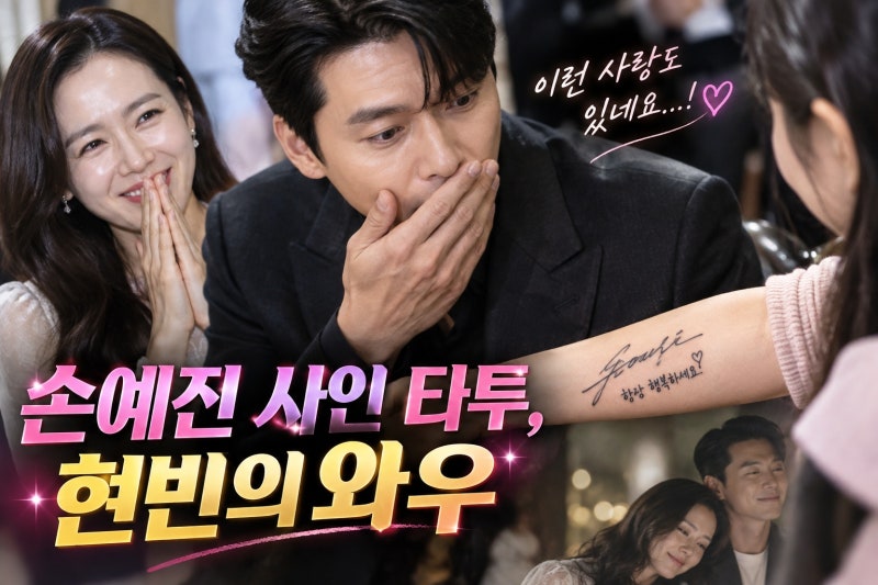 손예진 사인 타투를 본 현빈의 반응, 해외 팬의 빈진 꿈이 현실로