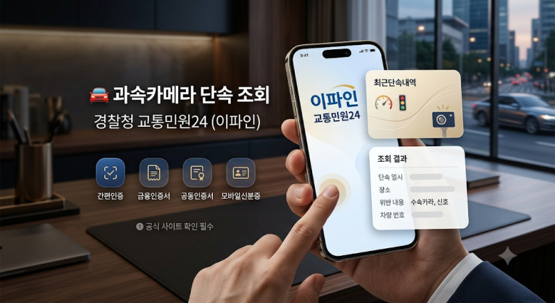 과속카메라 단속 조회 방법, 찍혔는지 바로 확인해보세요