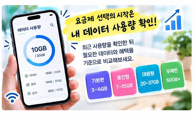 자급제폰 요금제 추천｜알뜰폰 vs 통신3사, 내 데이터에 맞게 고르는법