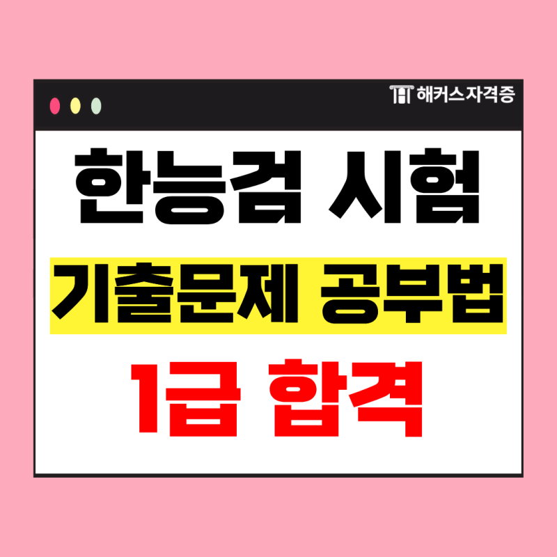 한국사능력검정시험 공부기간 2주 만에 1급 합격! 직장인 한능검 기출문제 공부법 공유