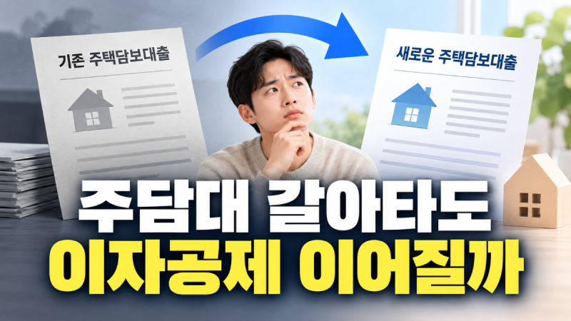 주담대 갈아타도 연말정산 이자공제 이어질까? 기존 대출과 대환 방식이 핵심