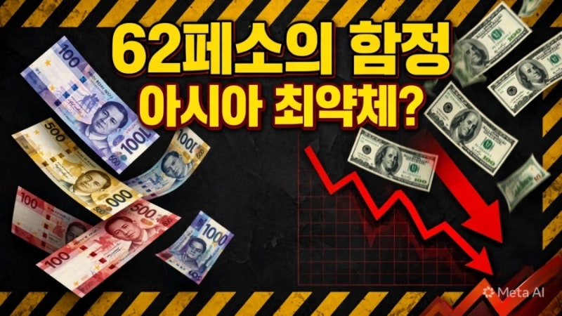 필리핀 페소환율 지금 아시아에서 제일 위험한가? 62페소의 함정