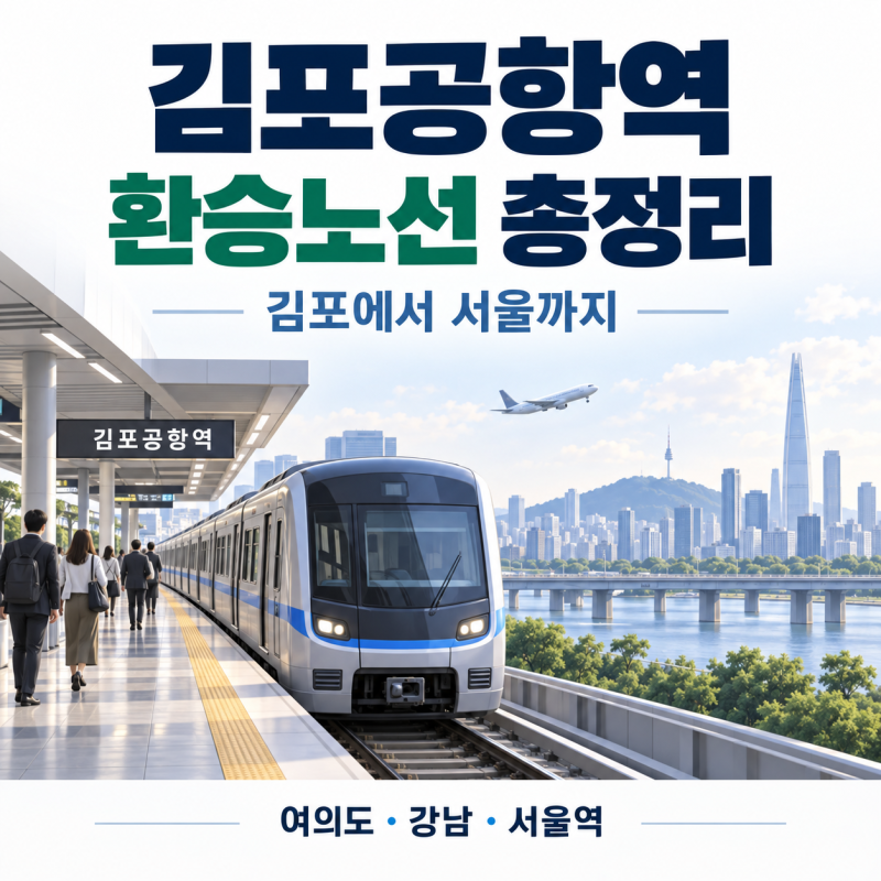 김포공항역 환승노선 총정리｜김포에서 여의도·강남·서울역 가는 법