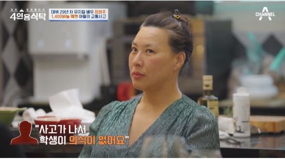 아들은 독립해 음악을 하는데, 엄마는 흉터를 볼 때마다 그날이 떠오른다는 정영주
