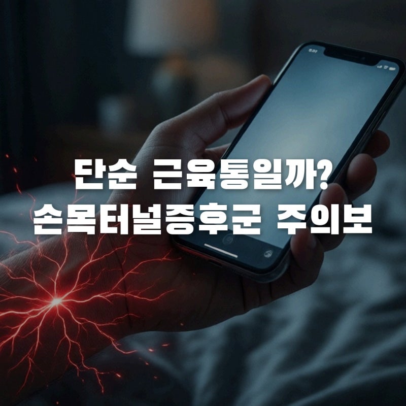 손목터널증후군 vs 단순 근육통, 내 통증의 진짜 원인과 현실적인 선택 가이드