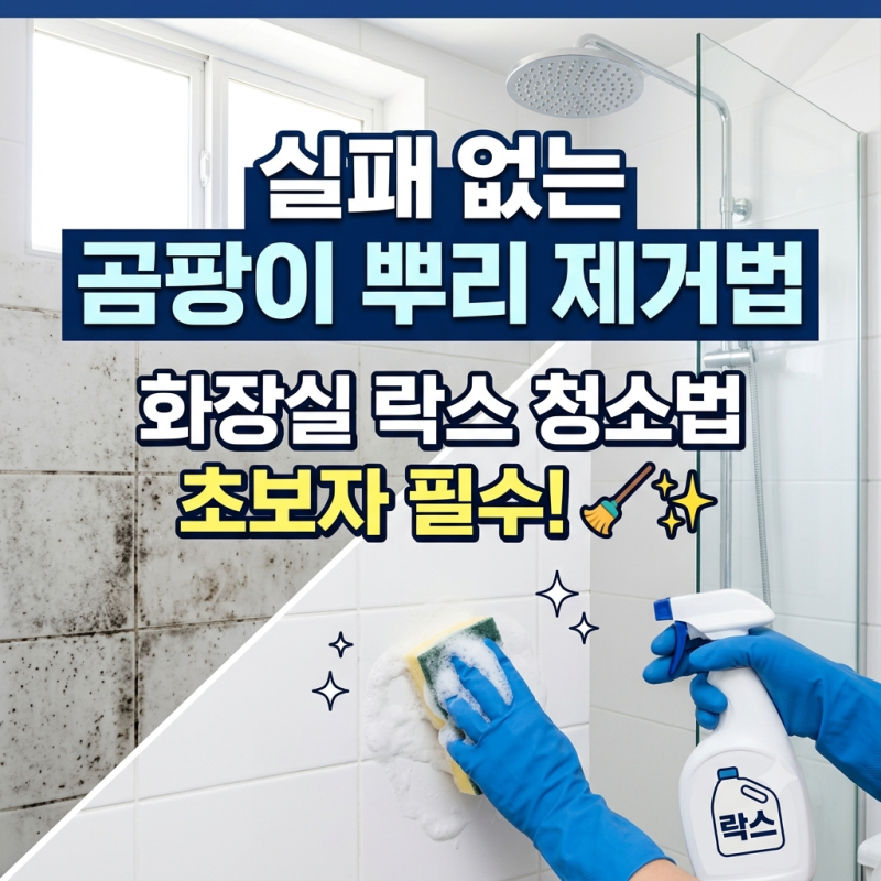 화장실락스청소법, 초보자도 실패 없는 곰팡이 뿌리 제거법