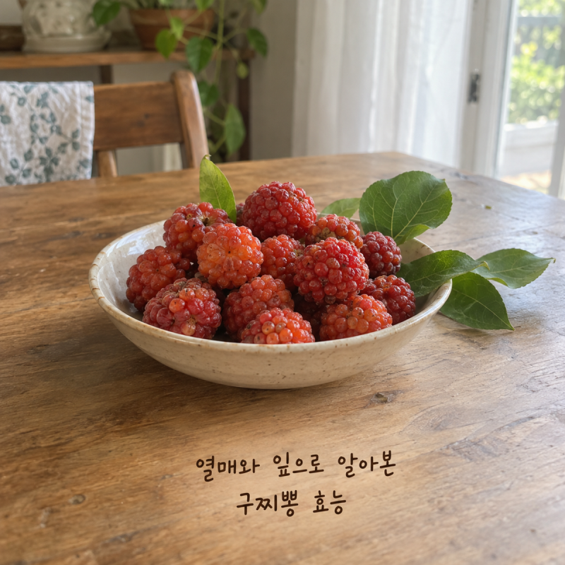 열매와 잎으로 알아본 구찌뽕 효능, 차이는 뭘까요