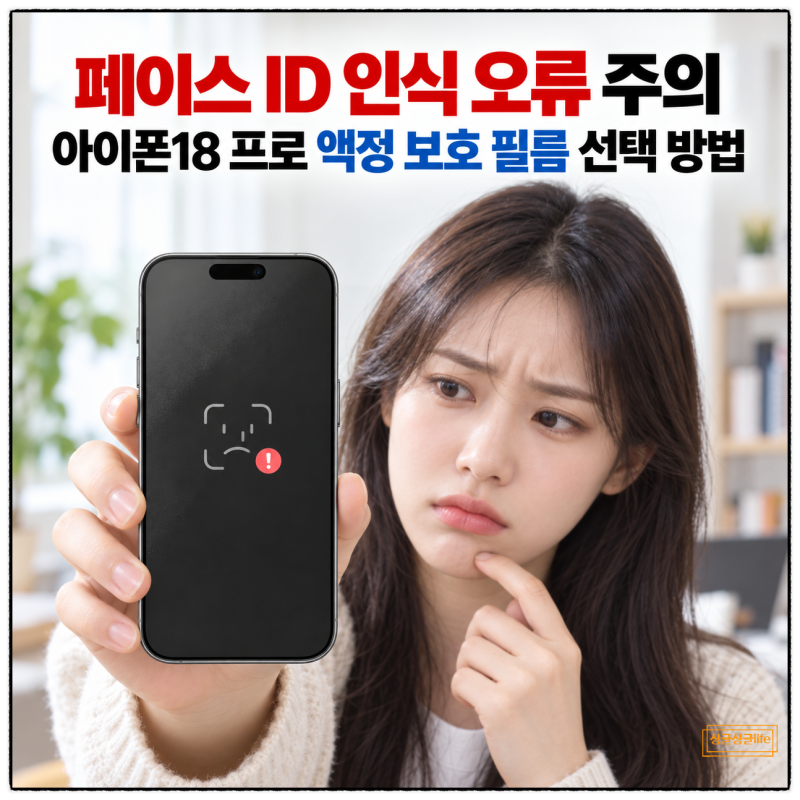 “페이스 ID 인식 오류 주의” 아이폰18 프로 액정 보호 필름 선택 방법
