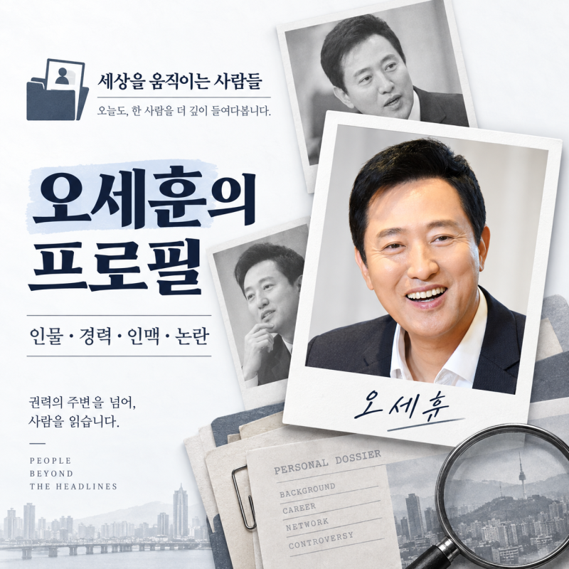 오세훈 프로필｜국회의원에서 사상 첫 5선 서울시장까지