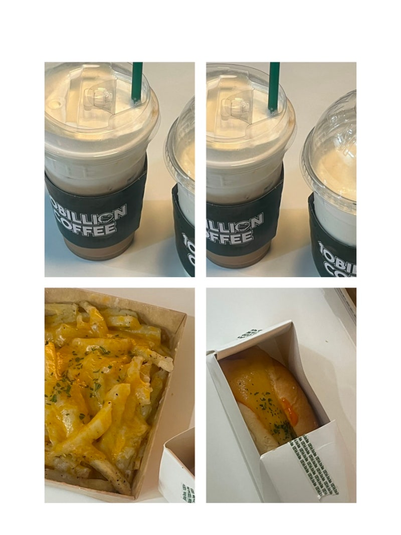 백억커피 신메뉴 ! 신상 버터리치크림라떼, 밀크쉐이크, 치즈치폴레핫도그,더블치즈프라이 ....