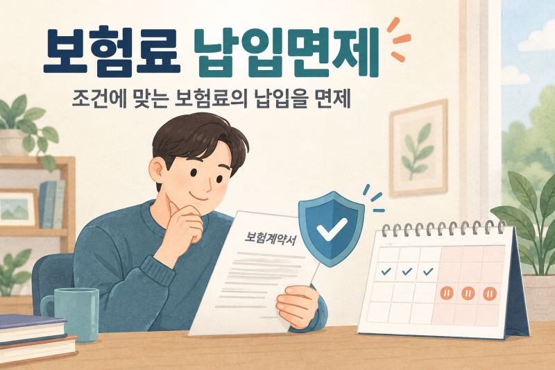 보험료 납입면제, 진단받으면 앞으로 보험료를 안 내도 될까요?