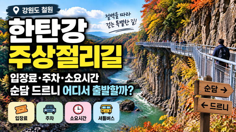 Cheorwon Hantangang Columnar Joint Road: Admission, Parking, Time Required, Where to Start from Sundam or Deureuni