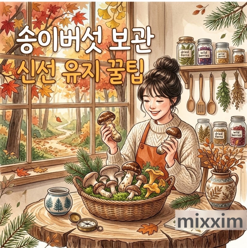 송이버섯 보관 해보고 알게 된 신선 유지 꿀팁