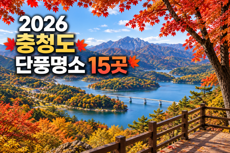 2026 충청도 단풍명소 15곳, 절정시기·걷기 좋은 곳까지 정리