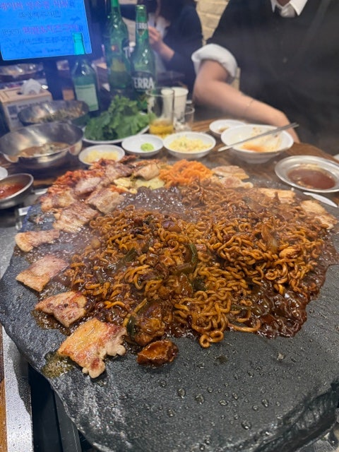 일산호수공원근처맛집 석암생소금구이 일산웨스턴돔점에서 회식한 후기! 모둠구이+돌판짜....
