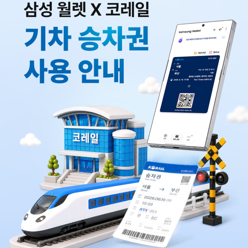 “삼성페이로 기차표 결제했더니…” 승차권이 자동으로 들어온다? (종이 없는 승차권)
