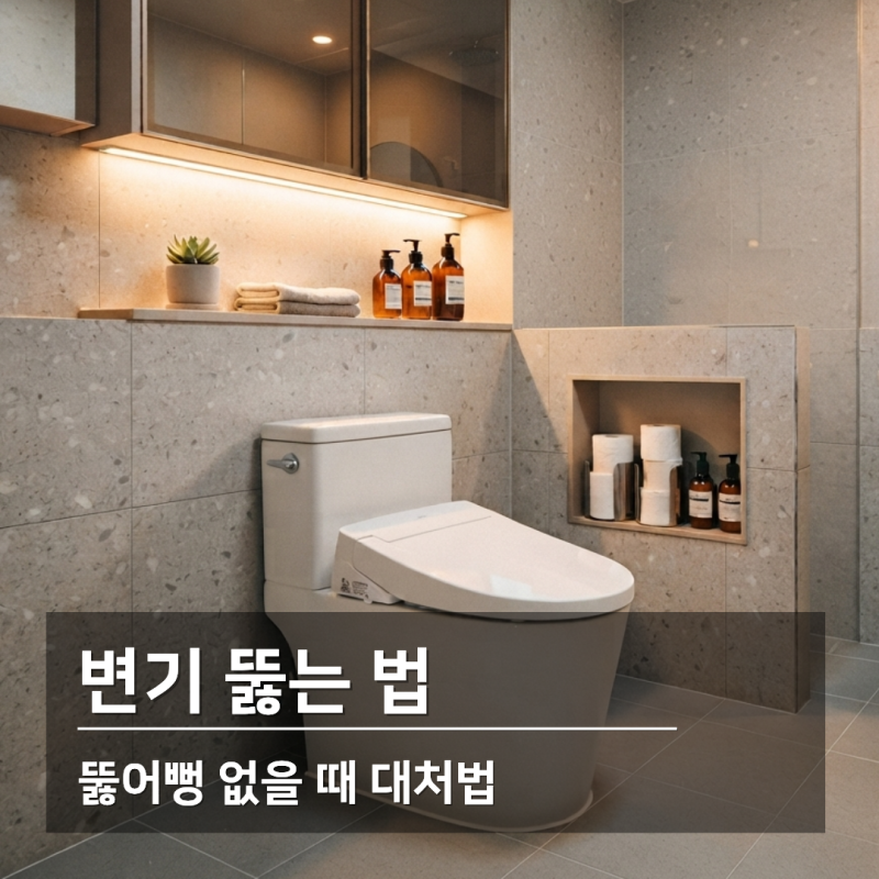 변기 뚫는 법 뚫어뻥 없을 때 해결하는 대처법 정리