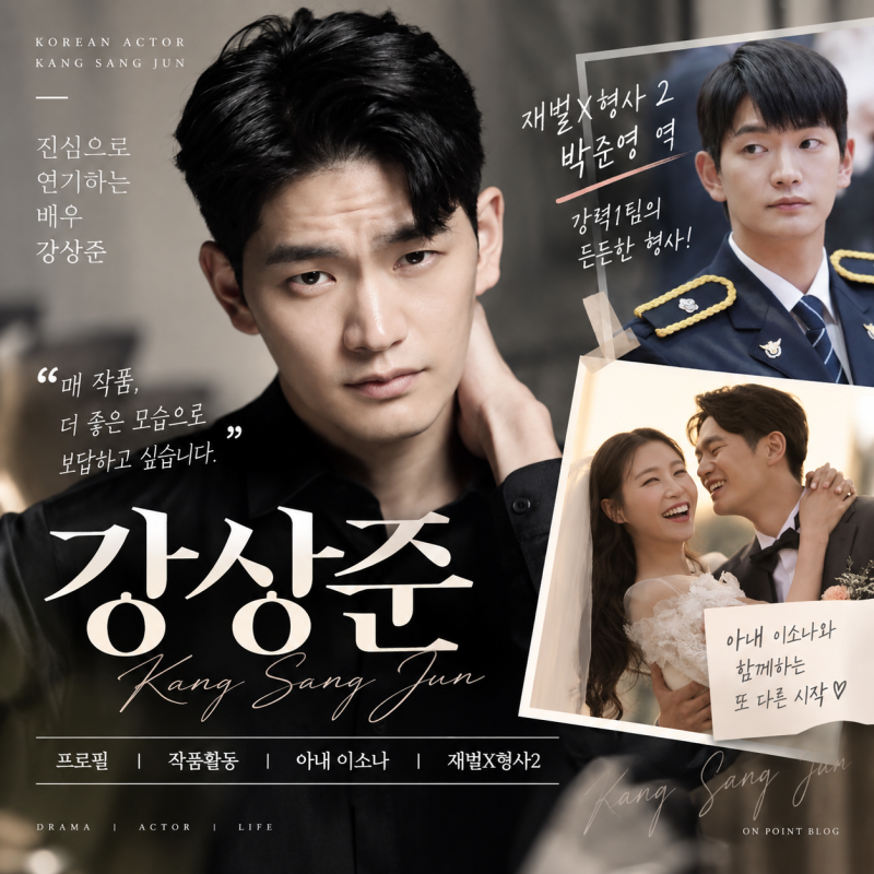 재벌X형사2 강상준 배우 프로필 나이 작품활동 아내 이소나 누구?