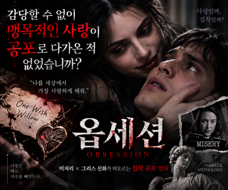 옵세션 어떤 영화일까｜미저리가 떠오르는 집착 공포, 그리스 신화와 닮은 이유