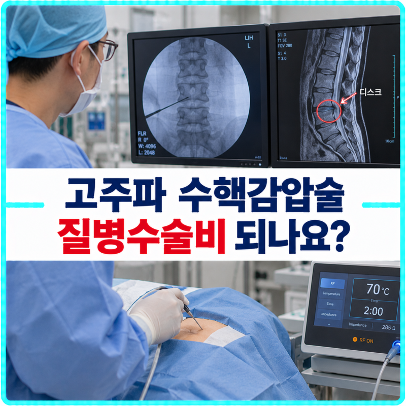 고주파 수핵감압술 받고 수술비 청구했는데 ‘수술이 아니다’? 실손과 판단기준이 다른 이....