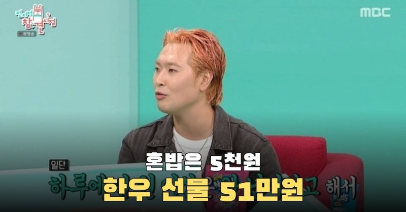 혼밥은 5000원 이하, 리센느 한우엔 약 51만원 쓴 유영우