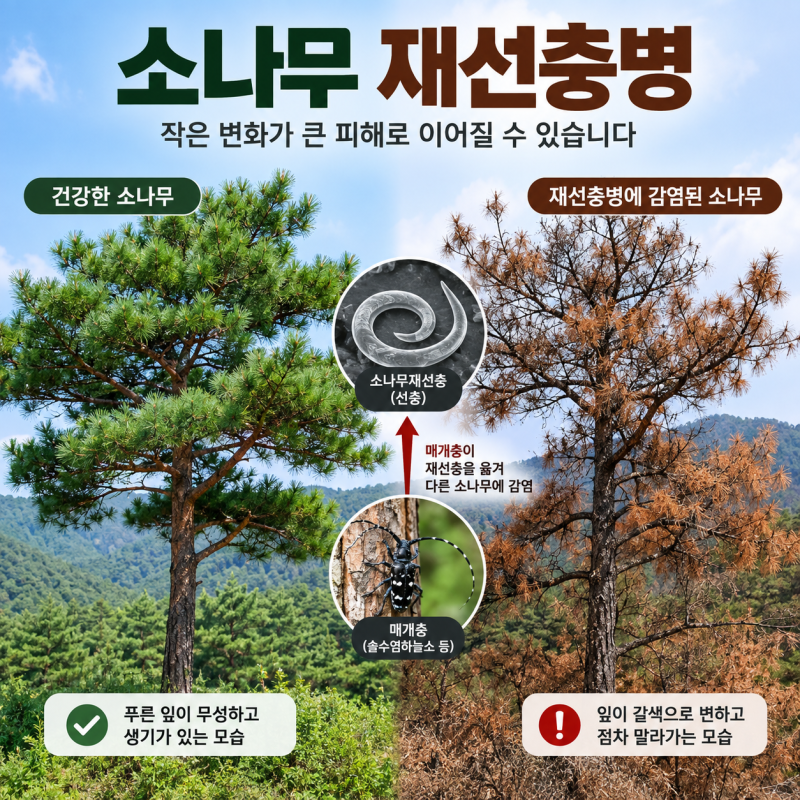 소나무 재선충 원인과 예방법, 약제와 방제 방법 정리